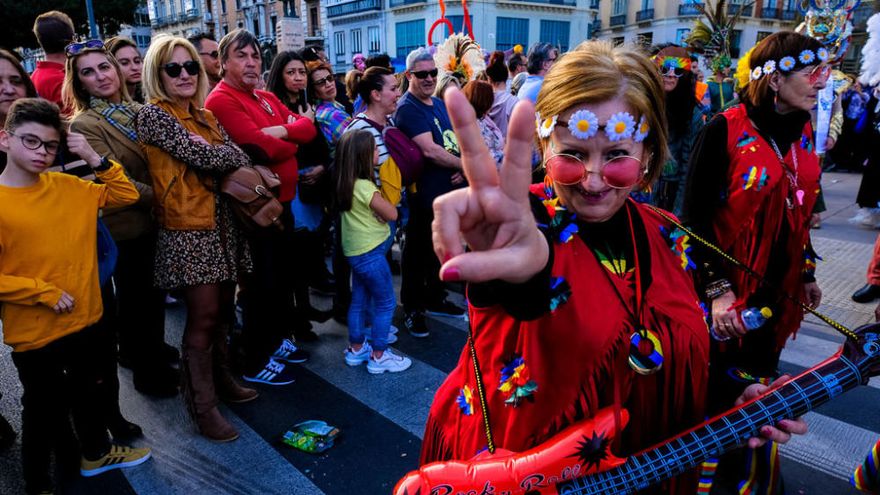 Una imagen del Entierro del Boquerón del Carnaval de Málaga 2020.