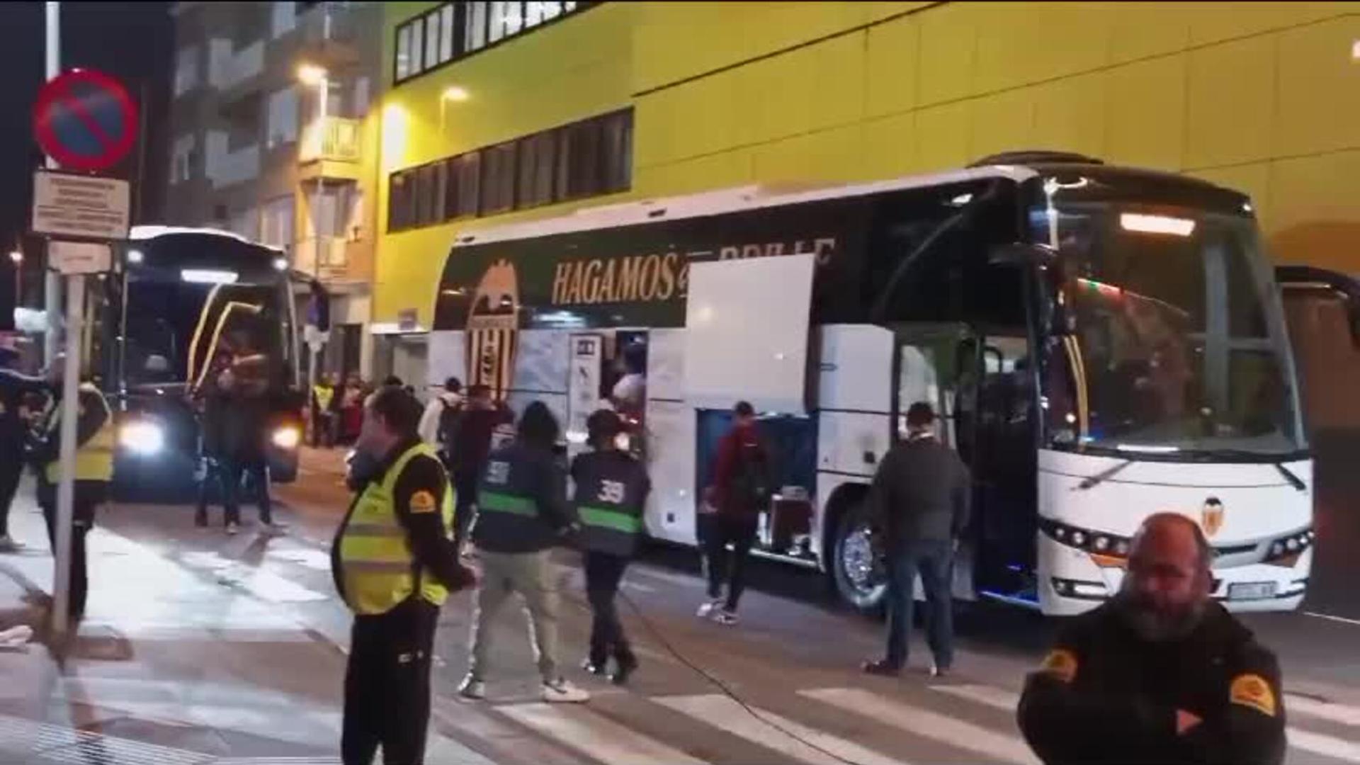 Así llegó el Valencia CF al Estadio de la Cerámica