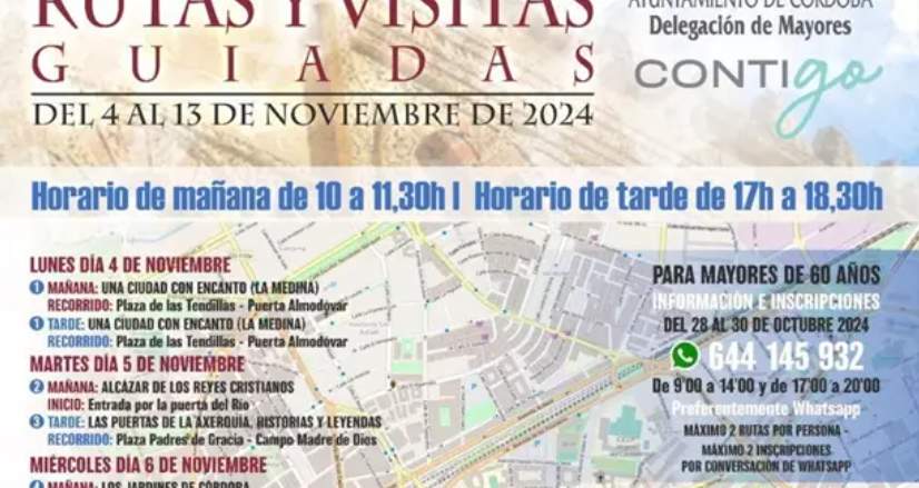 Córdoba promueve 16 visitas a la ciudad para 440 mayores