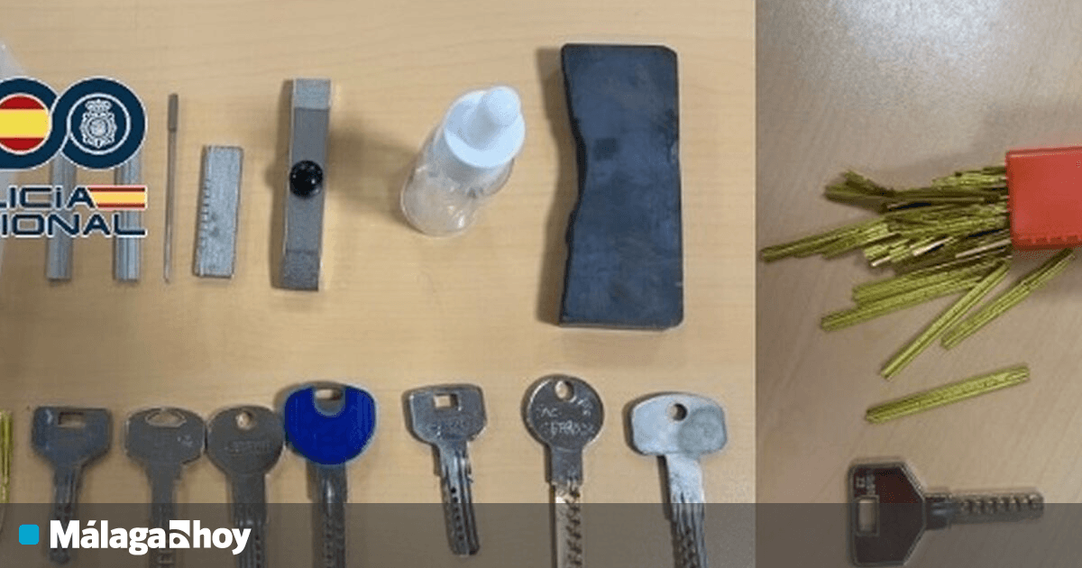 Detenido un grupo de ladrones que clonaba llaves in situ para entrar en viviendas de Málaga