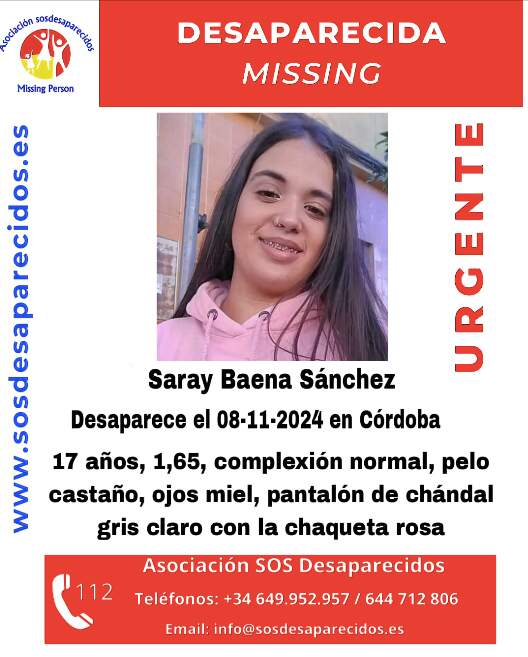 Joven de 17 años desaparecida en Córdoba