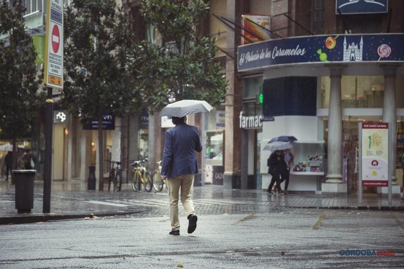 Karlotta se hace notar en Córdoba con casi 80 litros por metro cuadrado