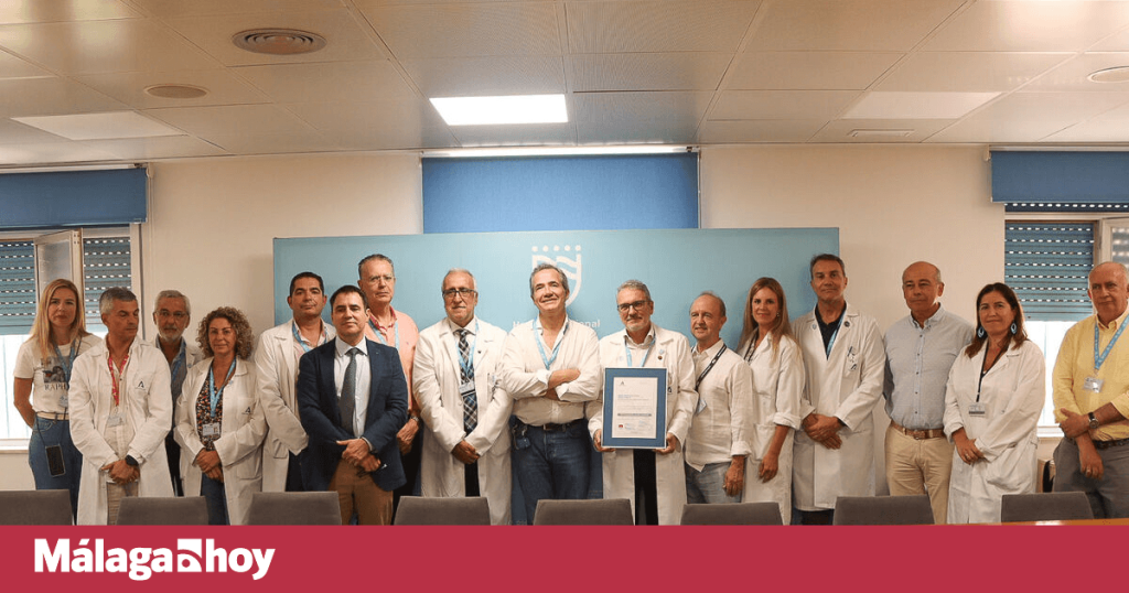 La Unidad de Cirugía del Hospital Regional de Málaga recibe el nivel avanzado de certificación de calidad.