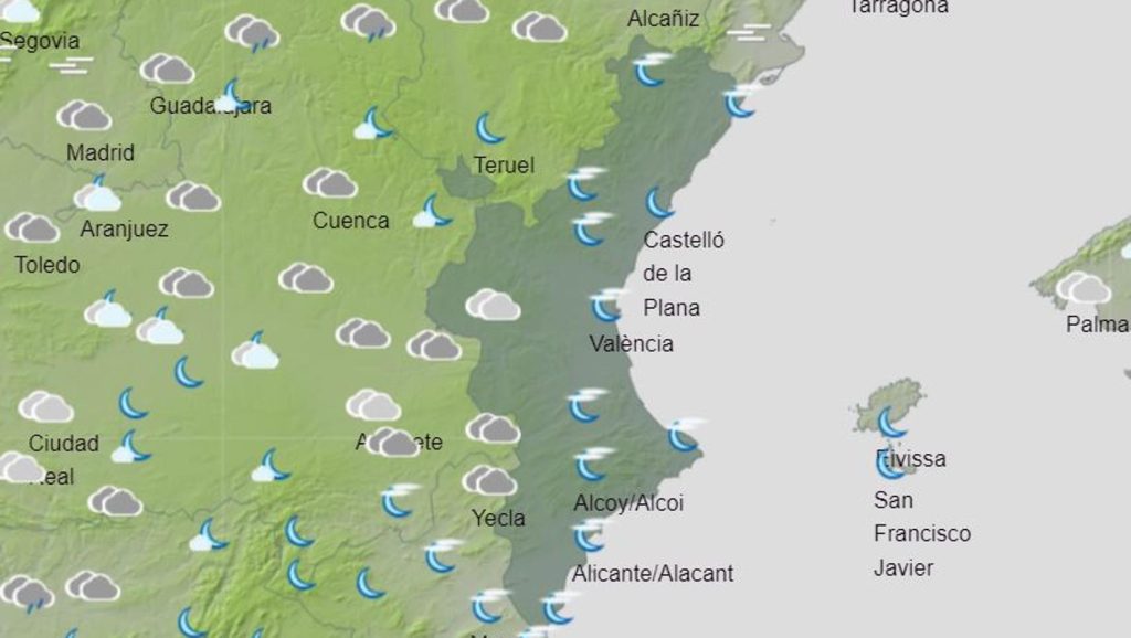 Lluvias en Valencia | La Aemet actualiza la previsión y aplaza las precipitaciones en la Comunitat Valenciana hasta el fin de semana