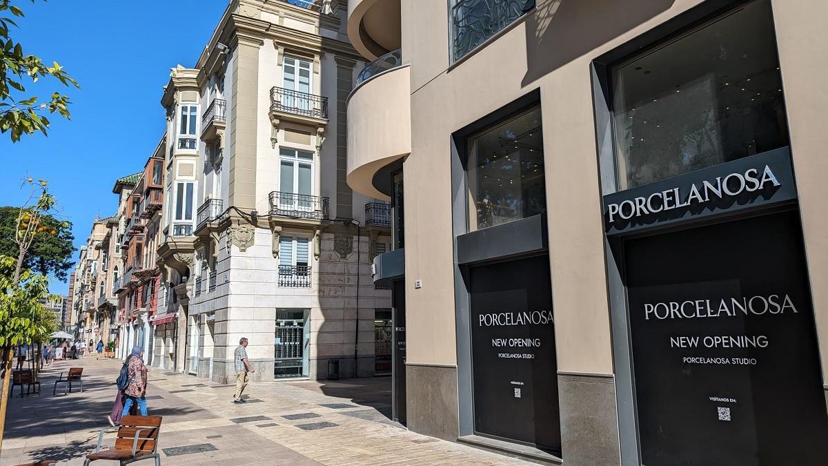 PORCELANOSA EN MÁLAGA I Porcelanosa ultima la apertura este mes de su tienda en la Alameda Principal de Málaga.