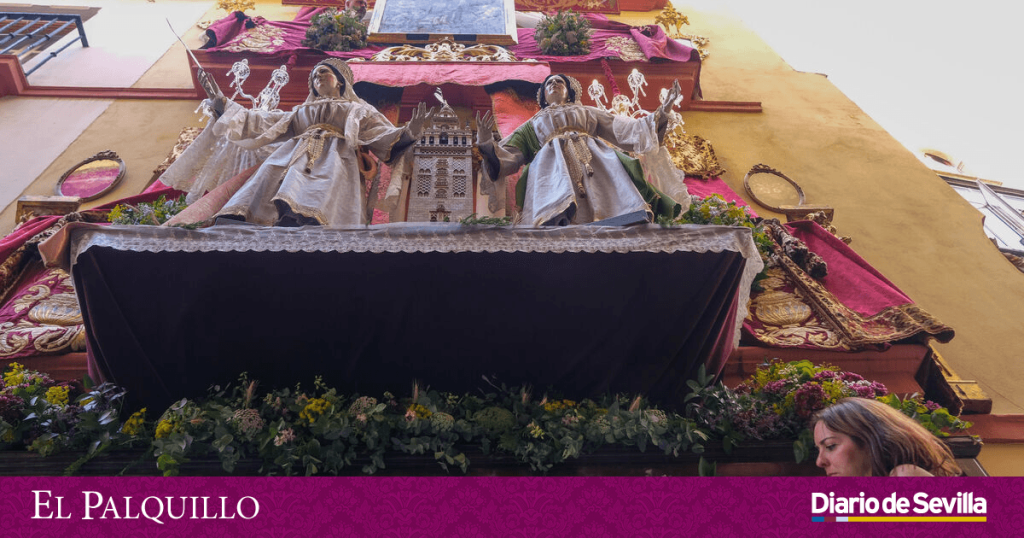 Preparativos, altares, ventanas y balcones para el Corpus Christi de Sevilla 2024